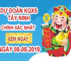 Soi cầu xổ số tỉnh Tây Ninh ngày 08/08 chính xác